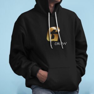 Man's Premium Pure Black Hoodie